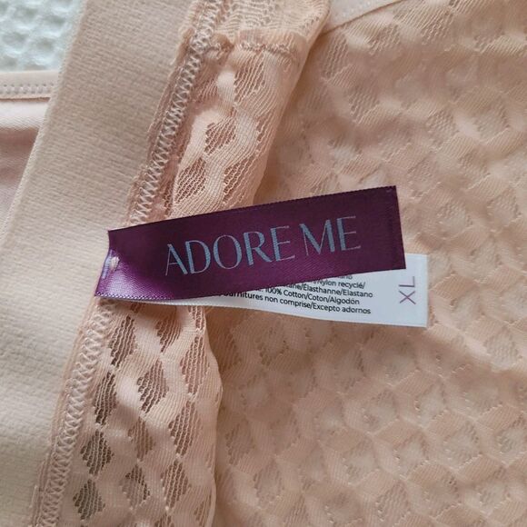 Adore Me Beige Elastic Waist Pull On Thong Panty  Womens Size XL - Picture 8 of 11